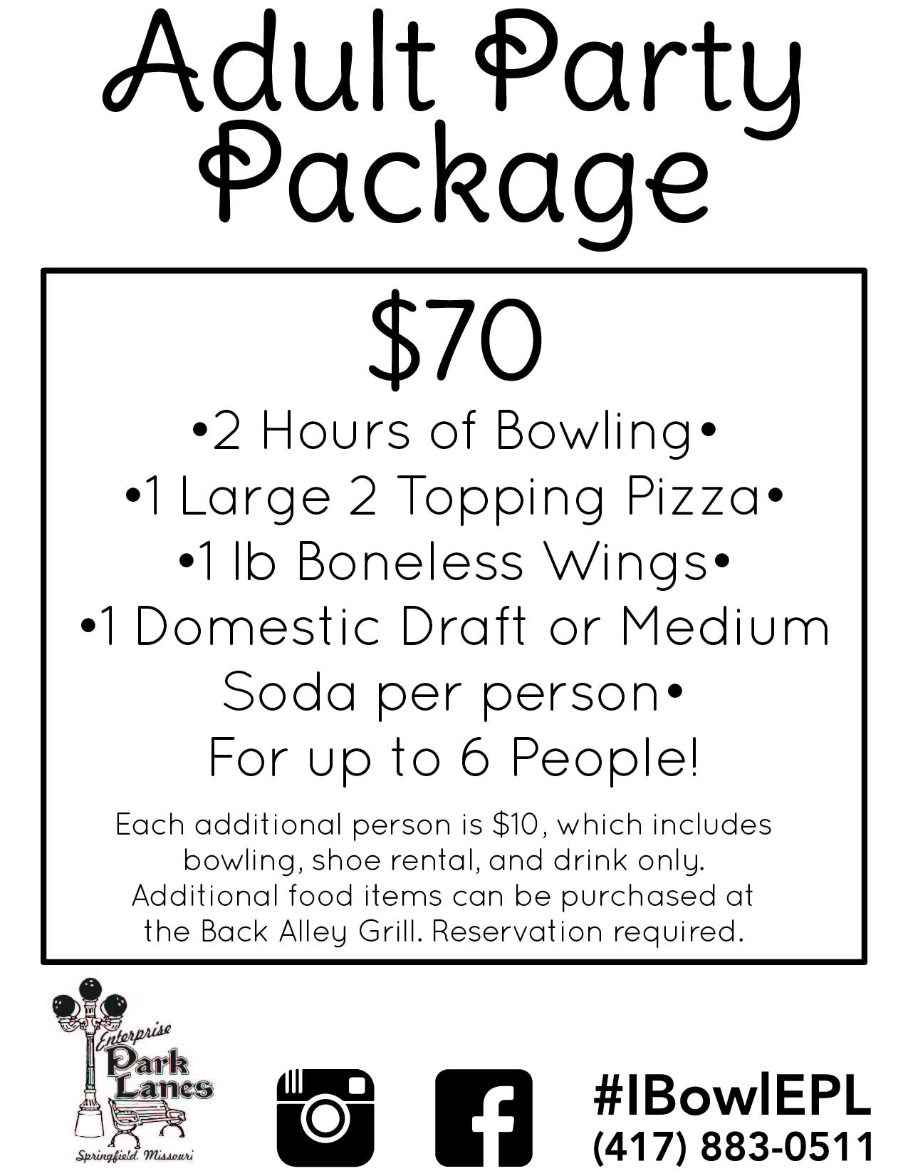 Enterprise Park Lanes > Parties > Birthday Parties > Adult Parties